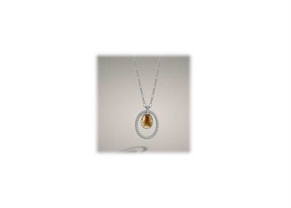 White Gold Plated | Gemstone Pendants